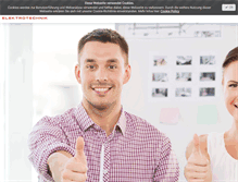 Tablet Screenshot of etm-elektrotechnik.de
